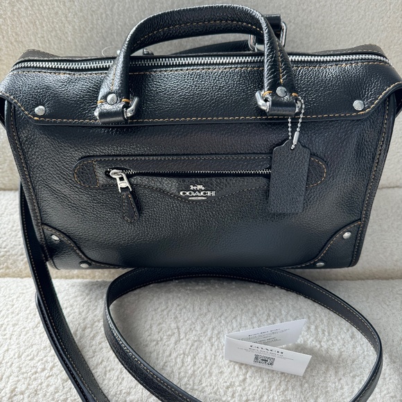 Coach Black Millie Satchel 👜💕 - Picture 1 of 11